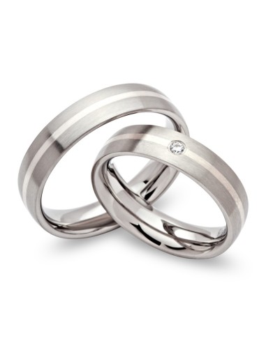 Eleganter Eheringe Chloe mit Gravur - Eheringe