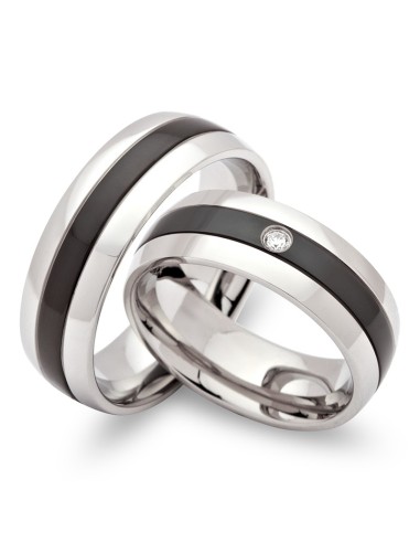 Partnerring Kate & Jamie mit Gravur - Eheringe