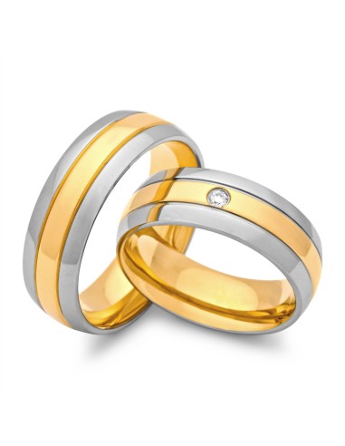 Partnerring Libby & George mit Gravur - Eheringe