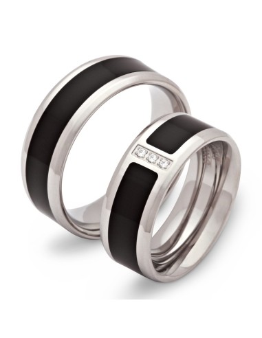 Partnerring Mia & Milo mit Gravur - Eheringe