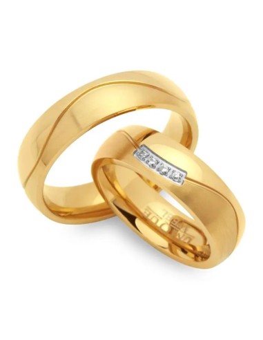 Partnerring Xenia & Damian mit Gravur - Eheringe