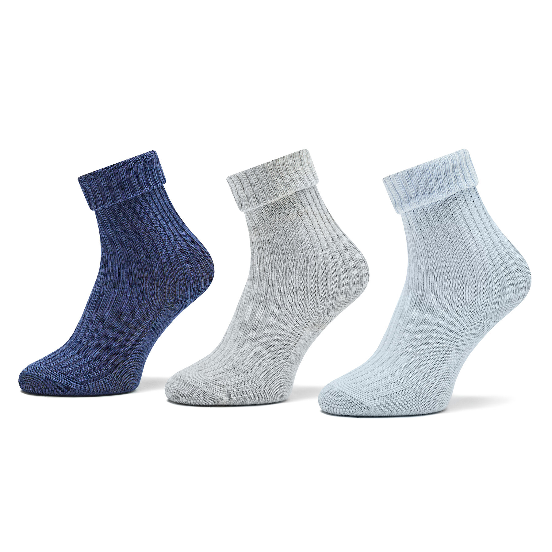 3er-Set hohe Kindersocken United Colors Of Benetton 6AO3F211S 935 Blau von United Colors of Benetton