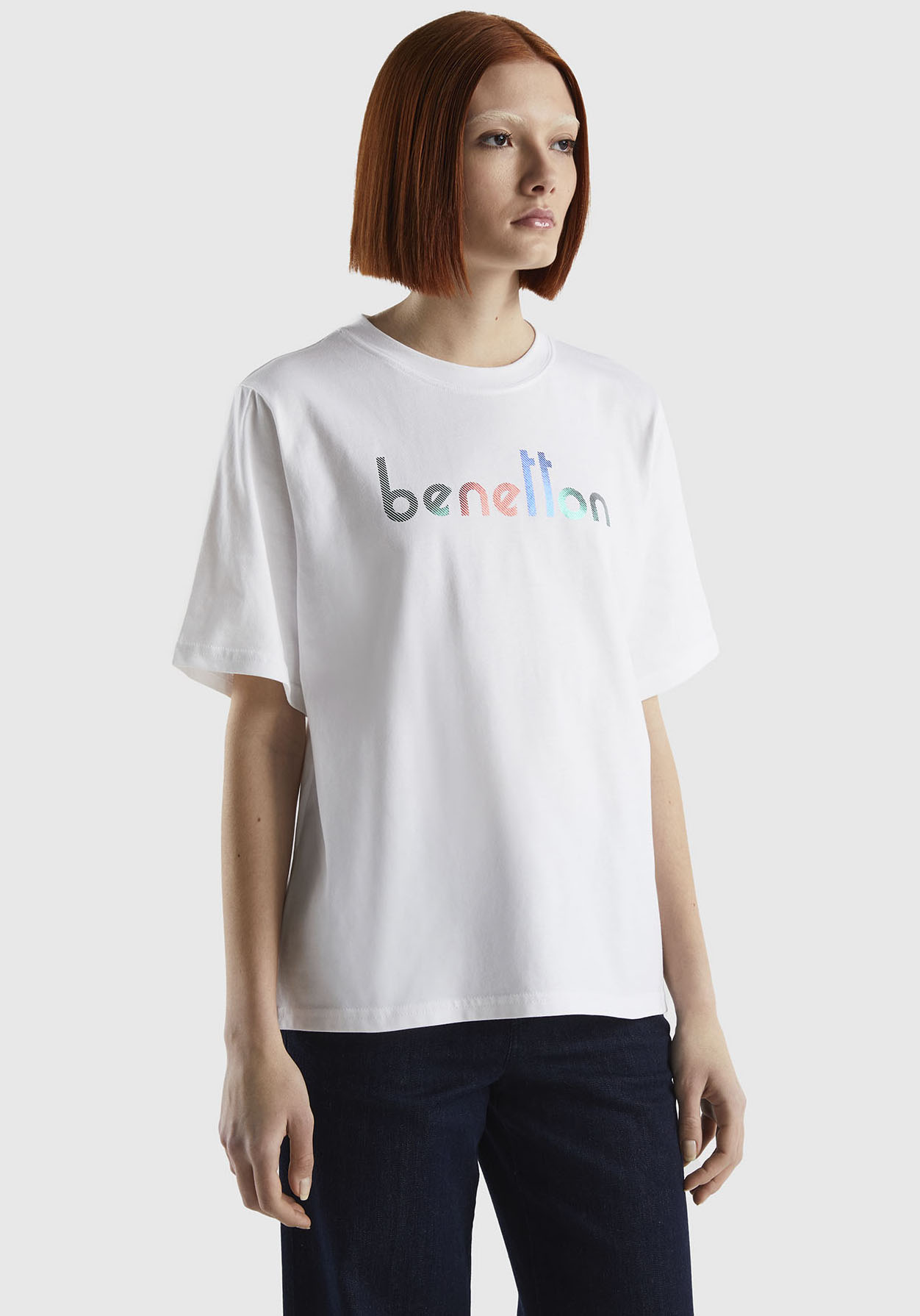 United Colors of Benetton T-Shirt, mit Logodruck auf der Brust von United Colors of Benetton