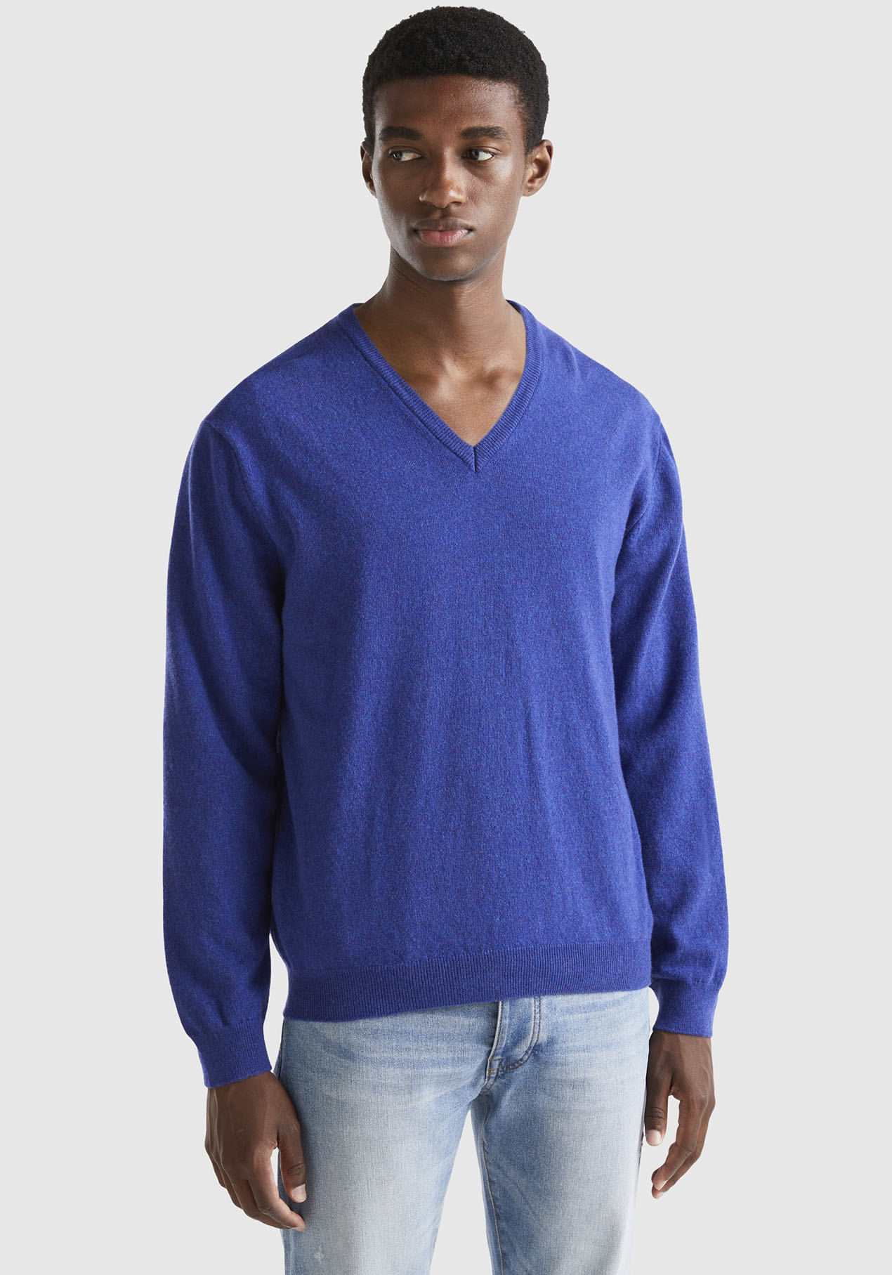 United Colors of Benetton V-Ausschnitt-Pullover, im cleanen Look von United Colors of Benetton