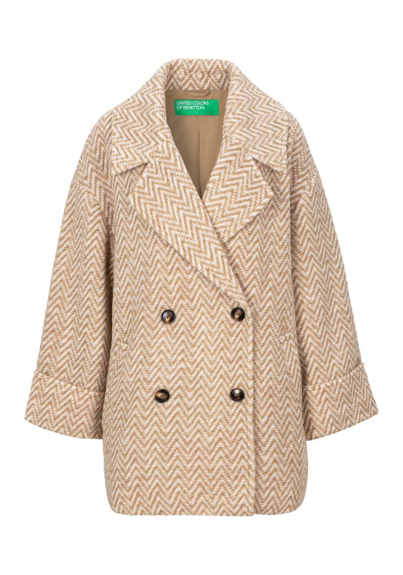 United Colors of Benetton Wintermantel, zweifarbig gemustert von United Colors of Benetton