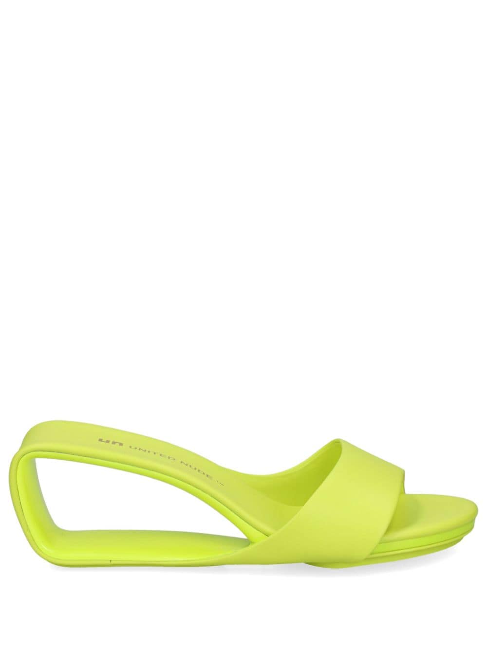 United Nude Mobius 65mm faux-leather mules - Green von United Nude