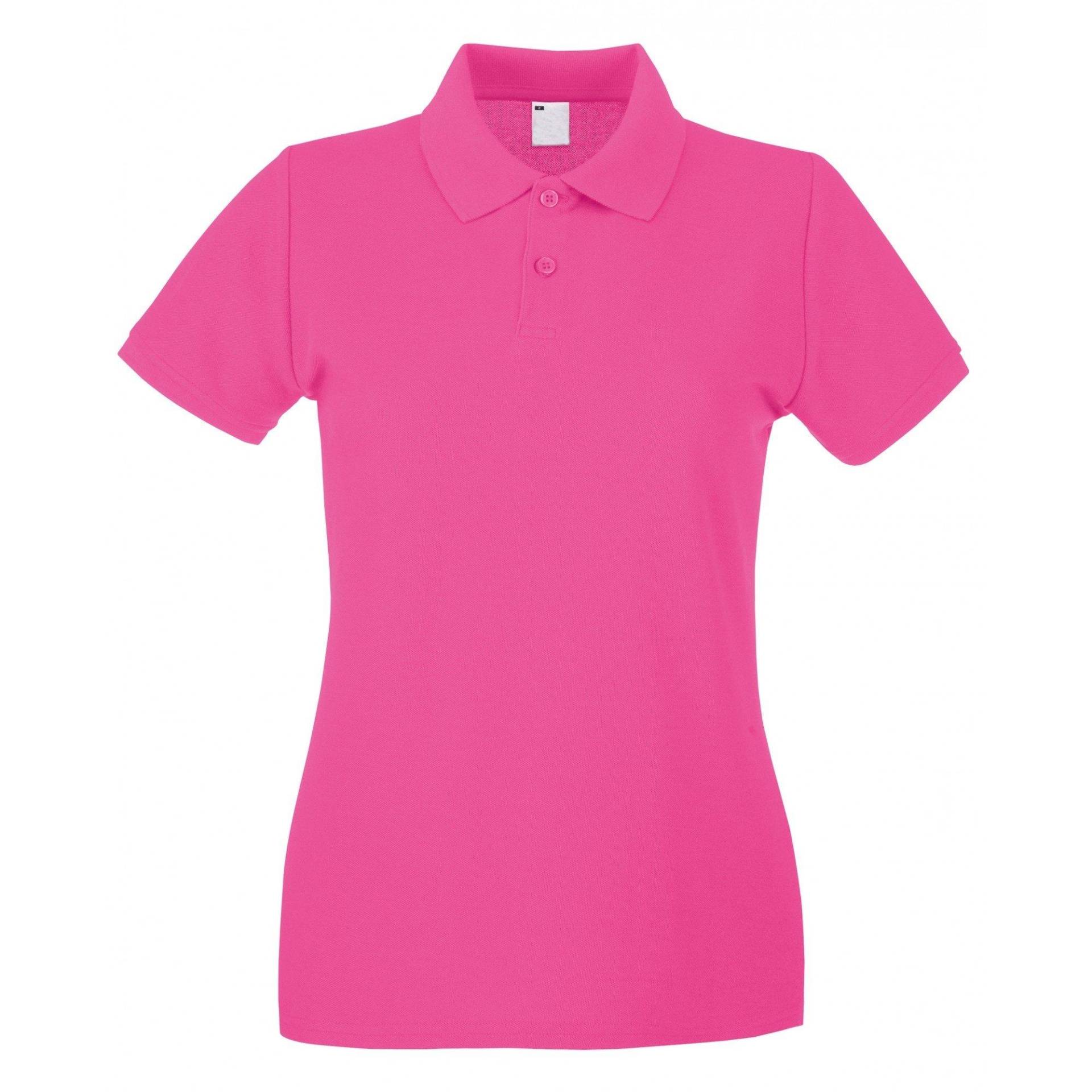 Damen Poloshirt, Kurzärmlig Damen Pink XXL von Universal Textiles