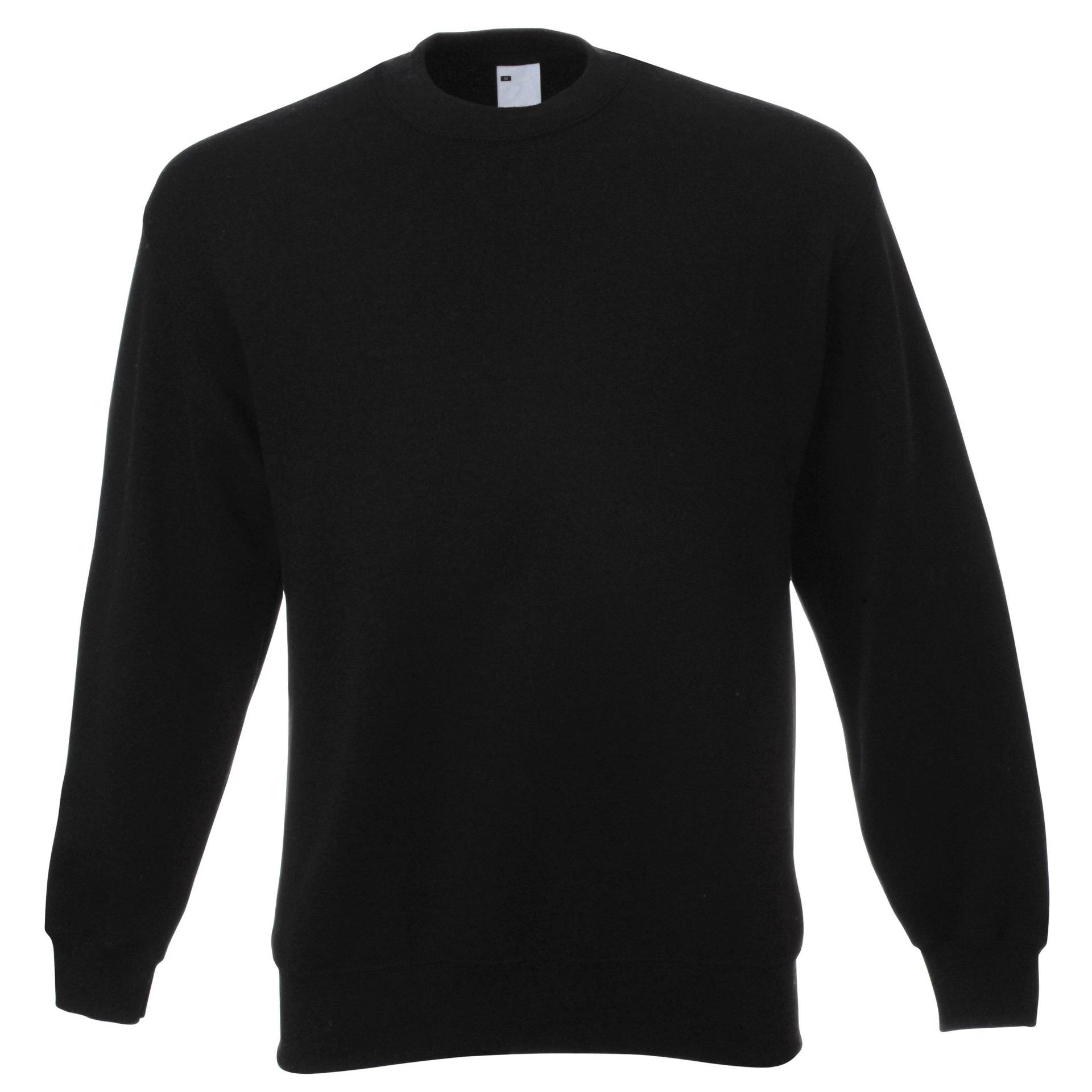 Männer Jersey Sweater Herren Schwarz 3XL von Universal Textiles