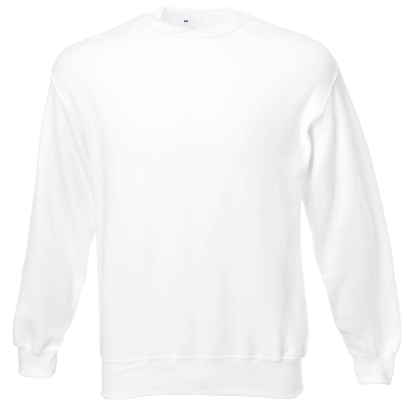 Männer Jersey Sweater Herren Weiss 3XL von Universal Textiles