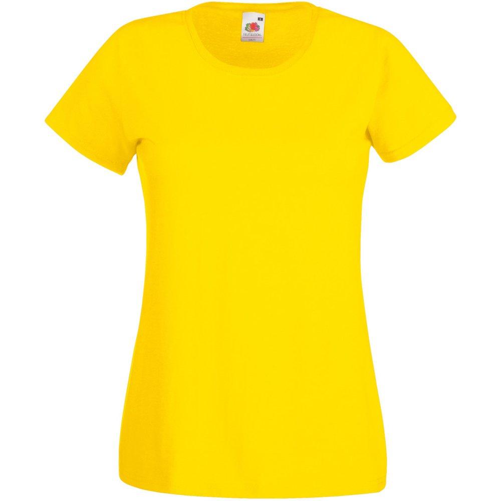 Value Tshirt Damen Gelb L von Universal Textiles