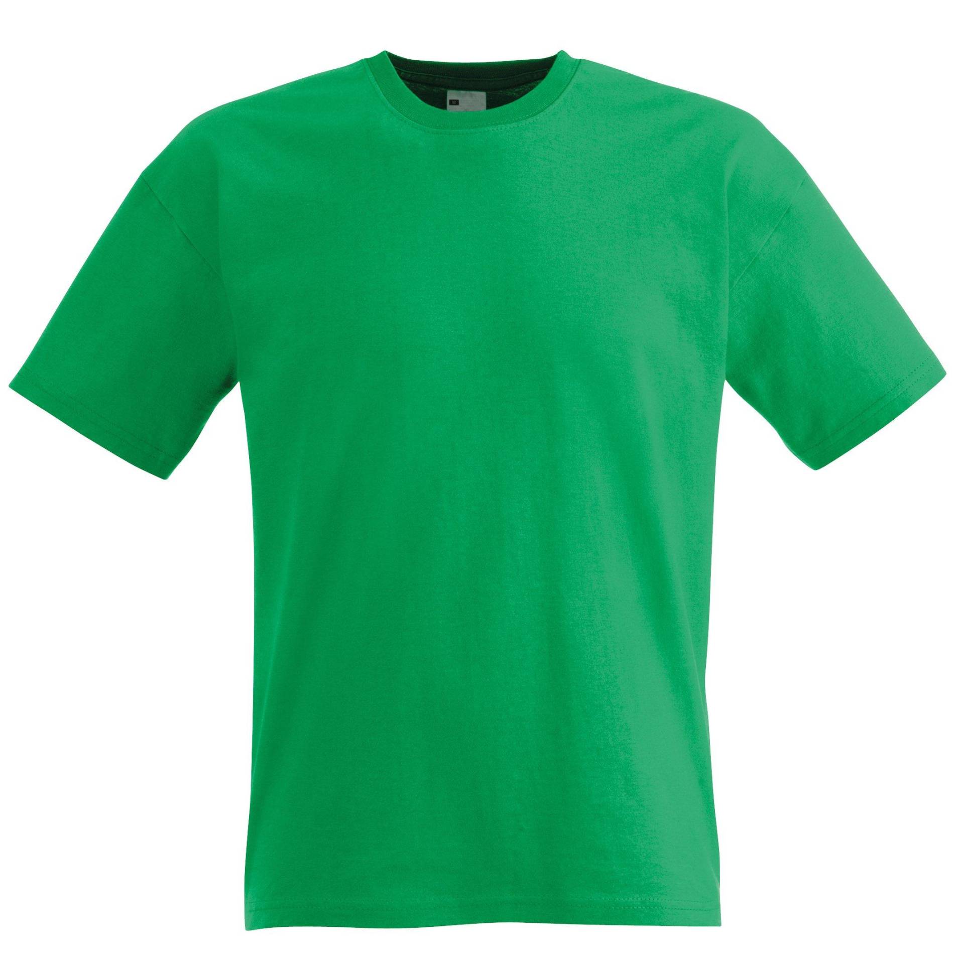 Kurzarm Freizeit Tshirt Herren Grün L von Universal Textiles