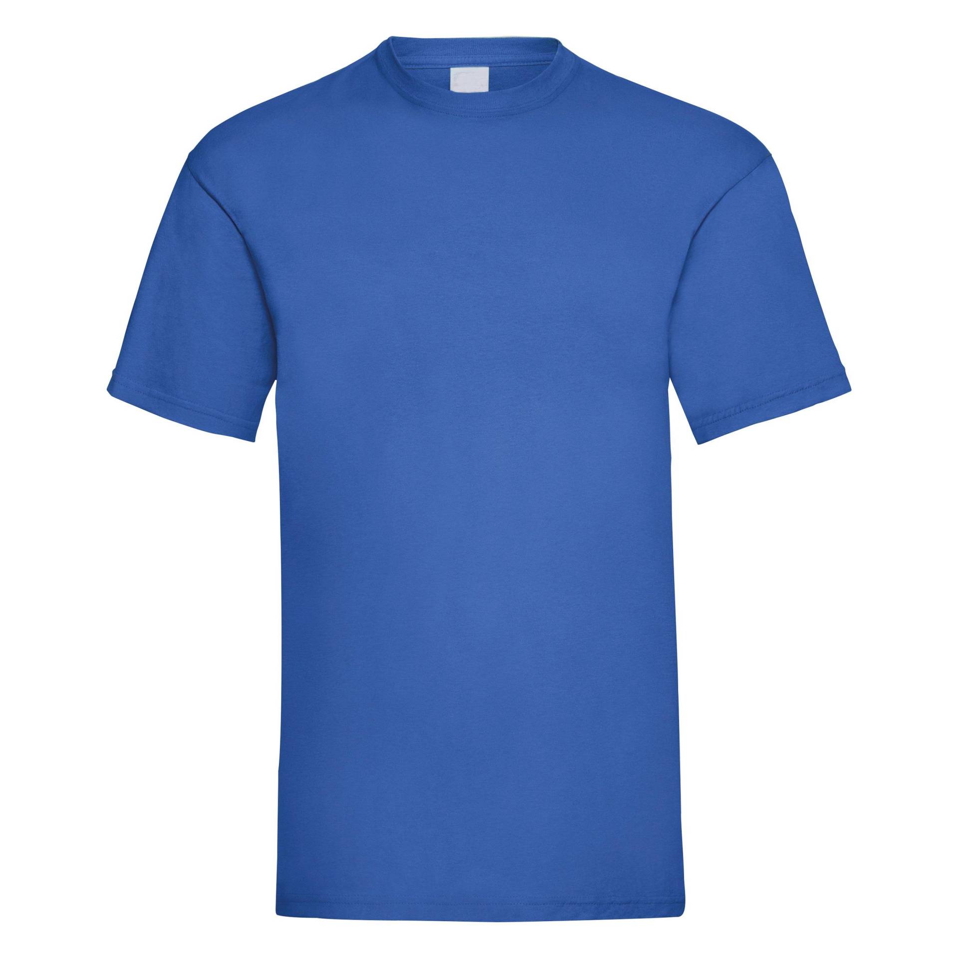 Value Kurzarm Freizeit Tshirt Herren Blau L von Universal Textiles
