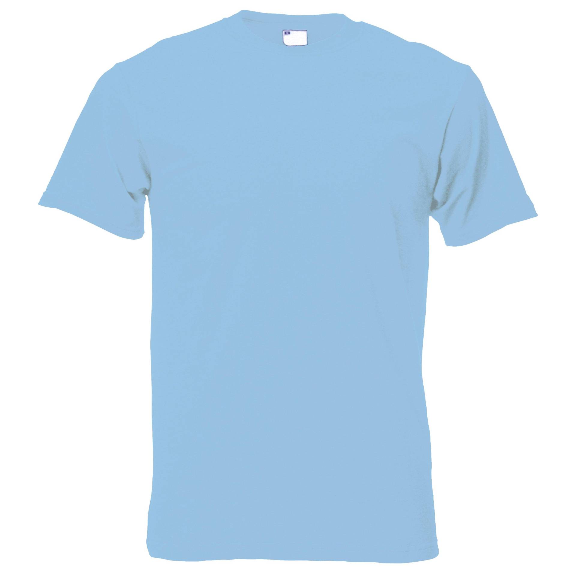 Kurzarm Freizeit Tshirt Herren Hellblau L von Universal Textiles