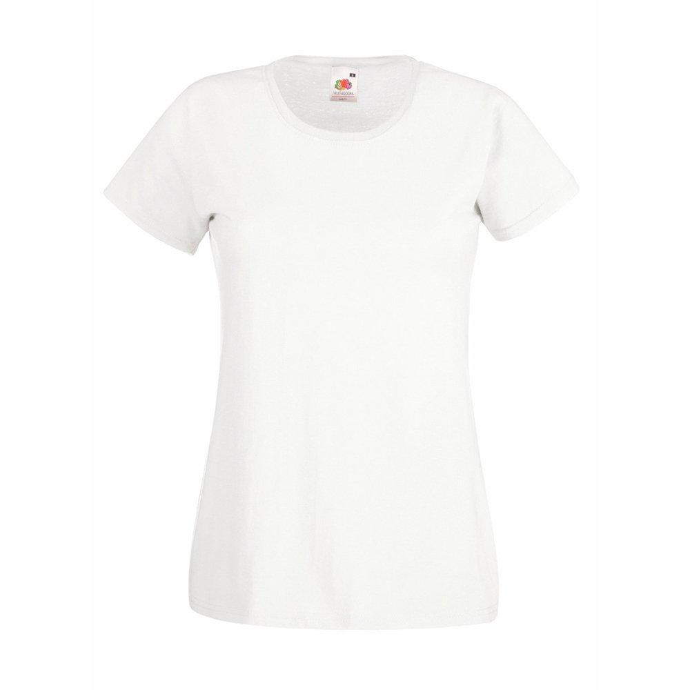 Value Tshirt Damen Weiss L von Universal Textiles