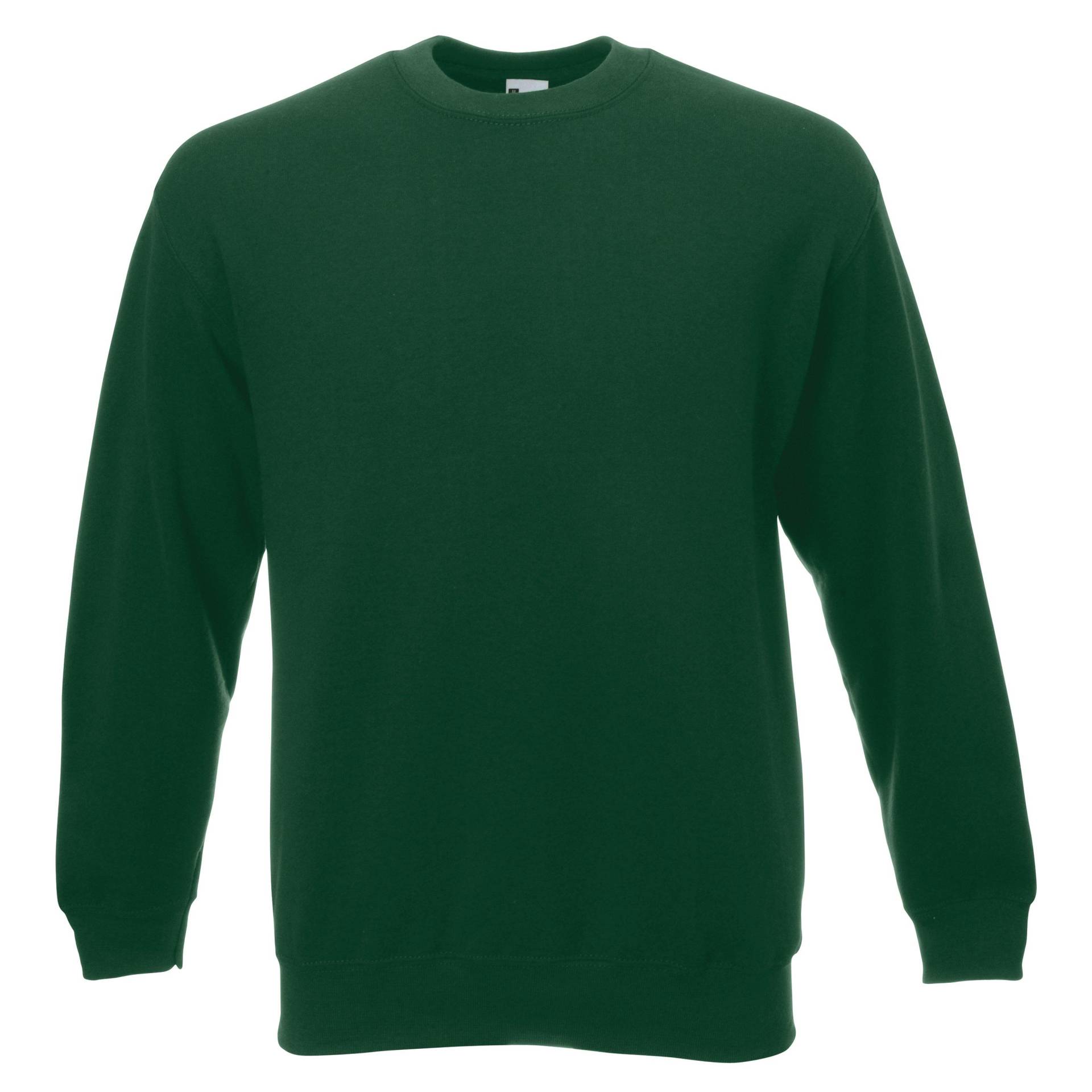 Jersey Sweater Herren Dunkelgrün L von Universal Textiles