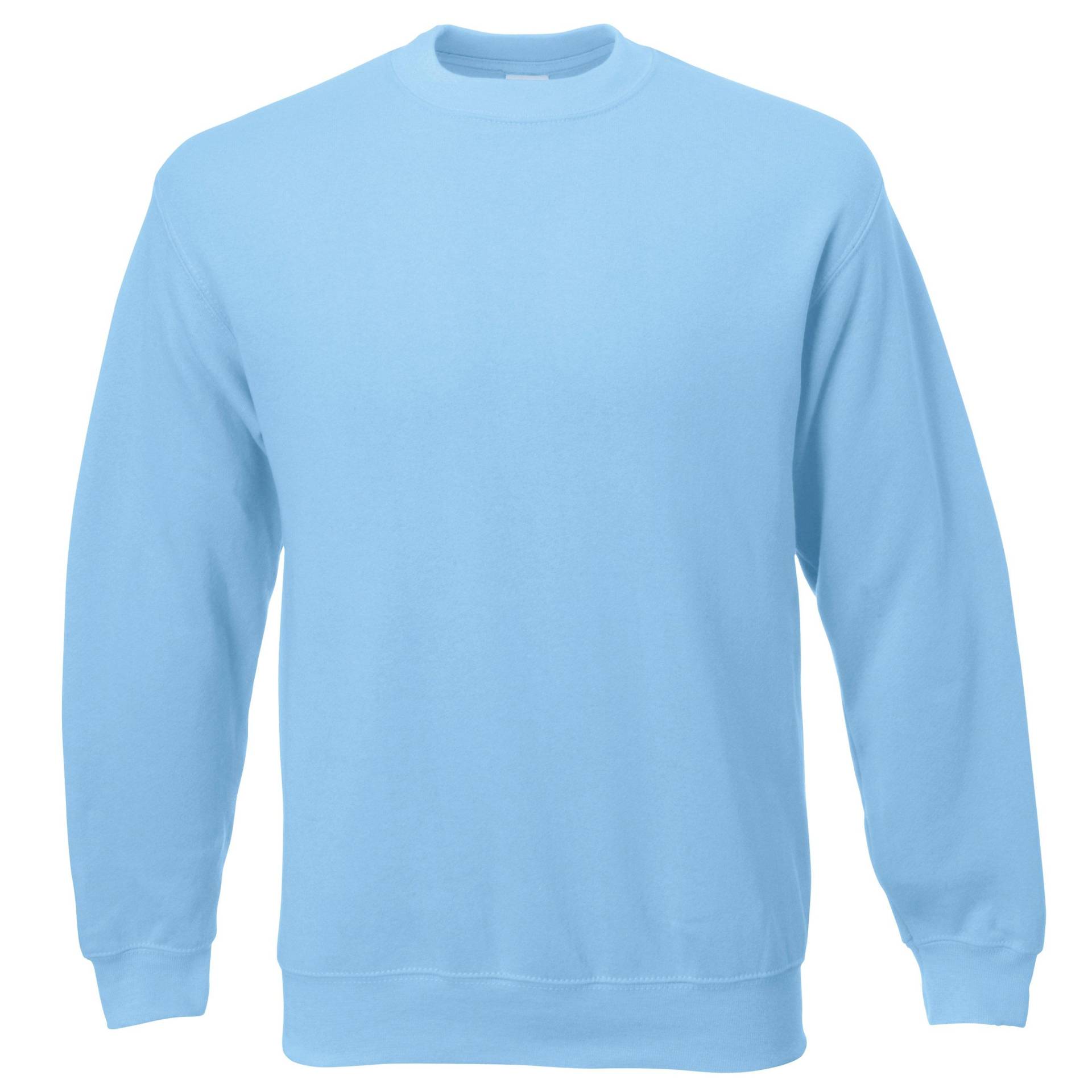 Männer Jersey Sweater Herren Hellblau L von Universal Textiles