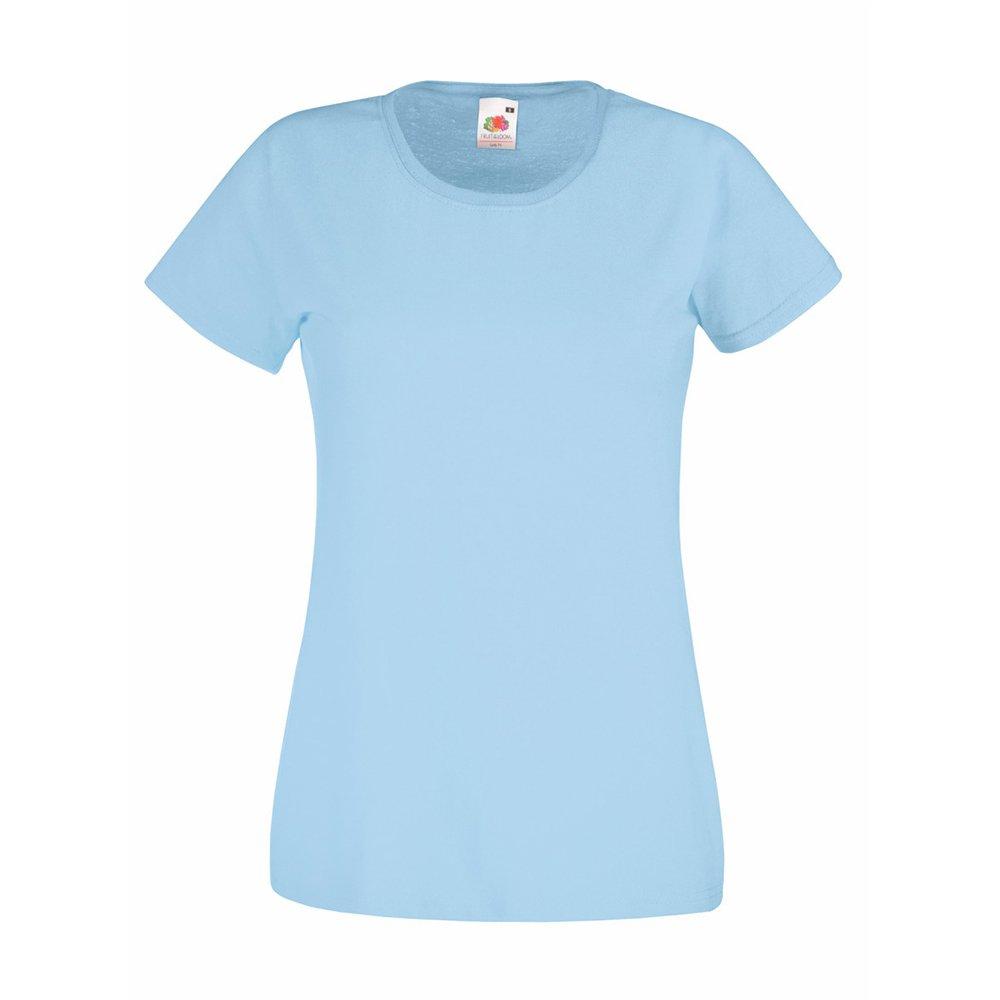 Kurzarm Tshirt Damen Hellblau M von Universal Textiles