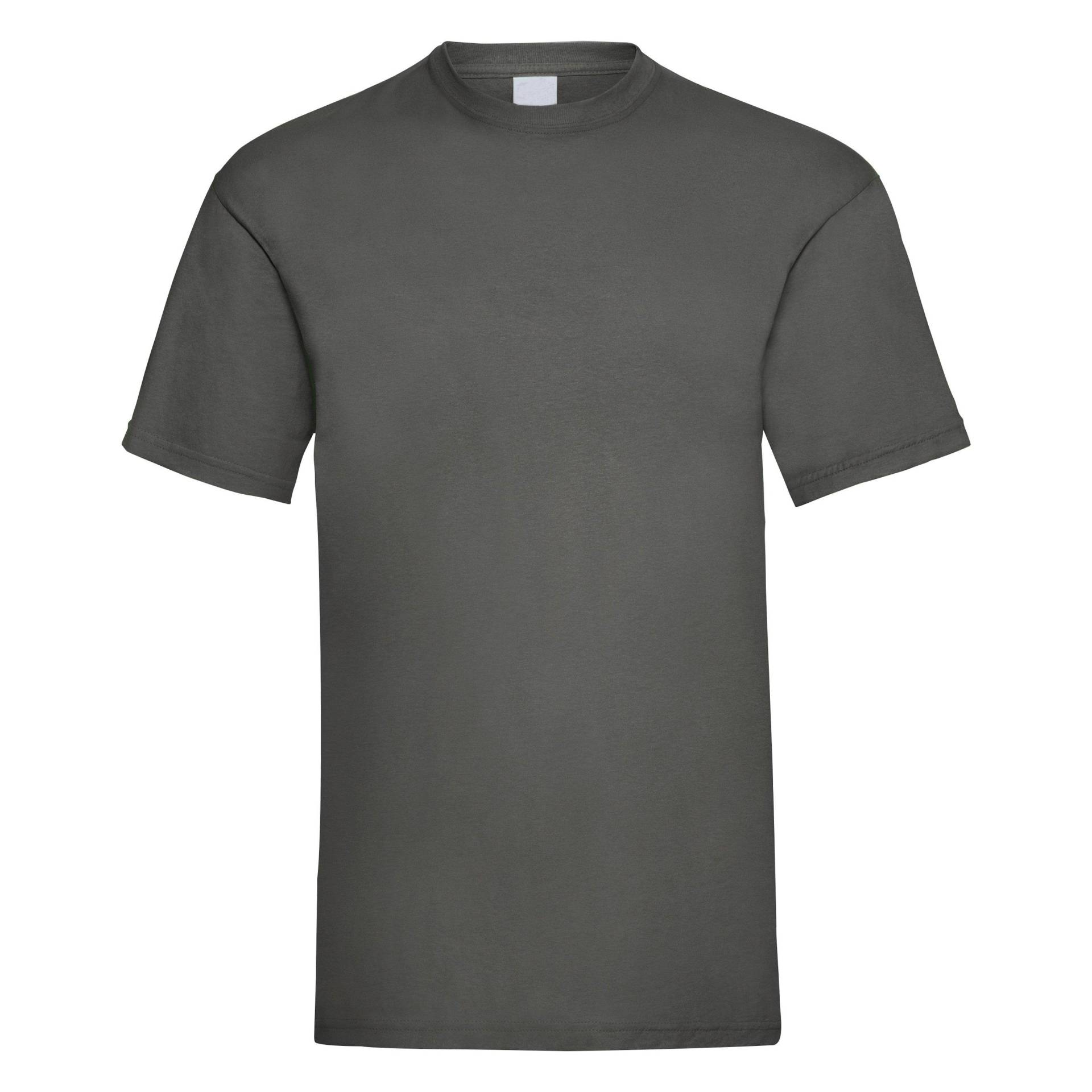 Value Kurzarm Freizeit Tshirt Herren Grau M von Universal Textiles