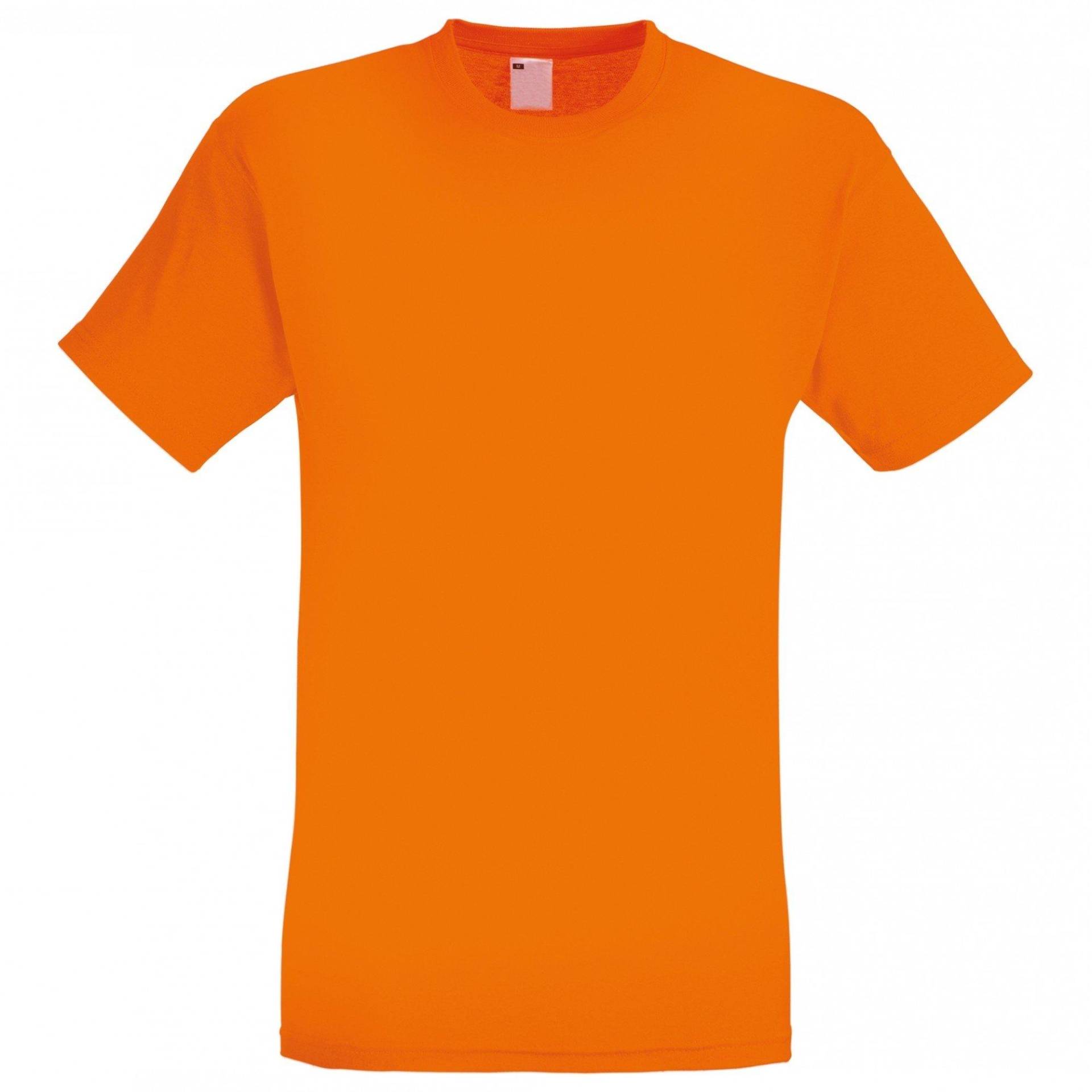 Kurzarm Freizeit Tshirt Herren Orange S von Universal Textiles