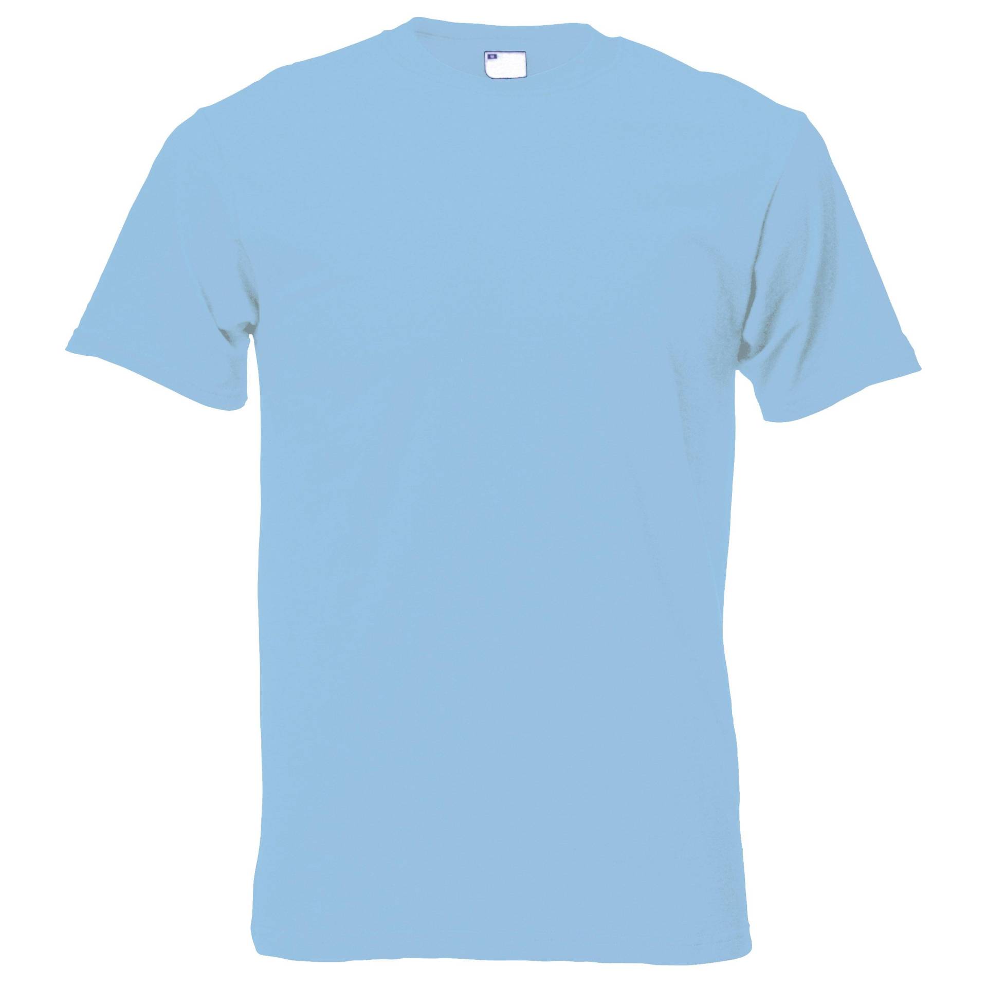 Kurzarm Freizeit Tshirt Herren Hellblau XL von Universal Textiles