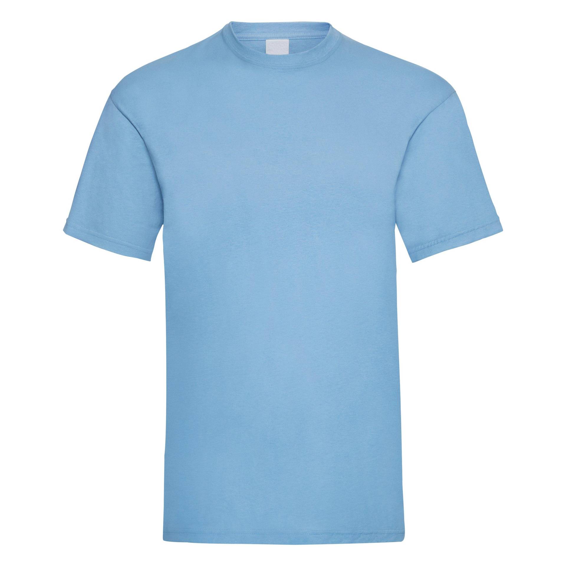 Value Kurzarm Freizeit Tshirt Herren Hellblau XL von Universal Textiles