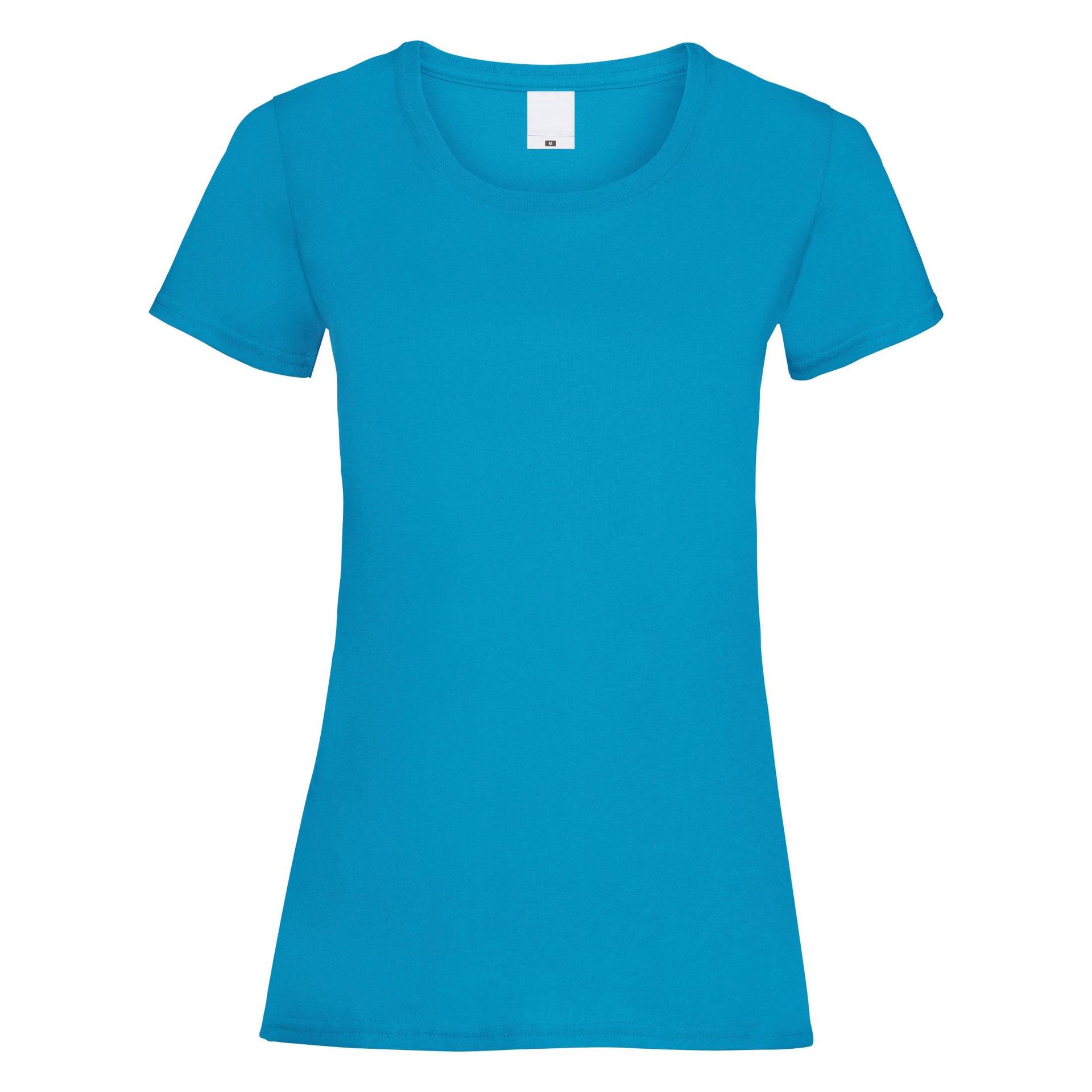 Value Tshirt Damen Cyan-Blau XL von Universal Textiles