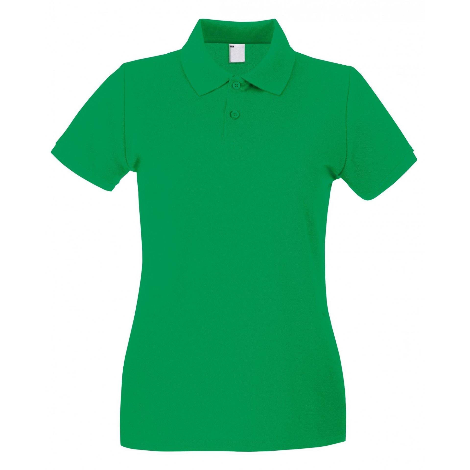 Poloshirt, Figurbetont, Kurzärmlig Damen Grün XS von Universal Textiles