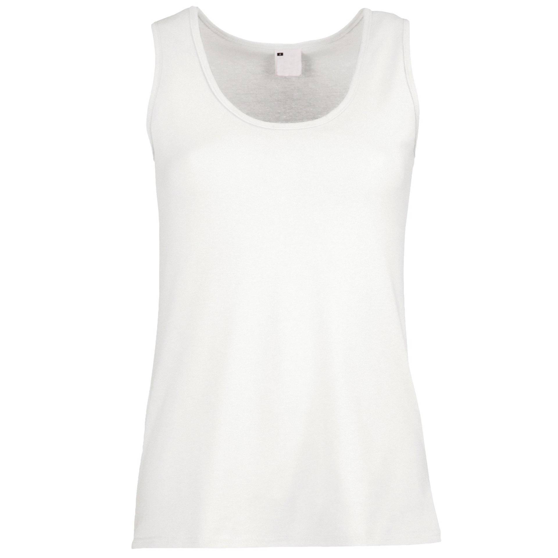 Value Tank Top Damen Weiss XS von Universal Textiles