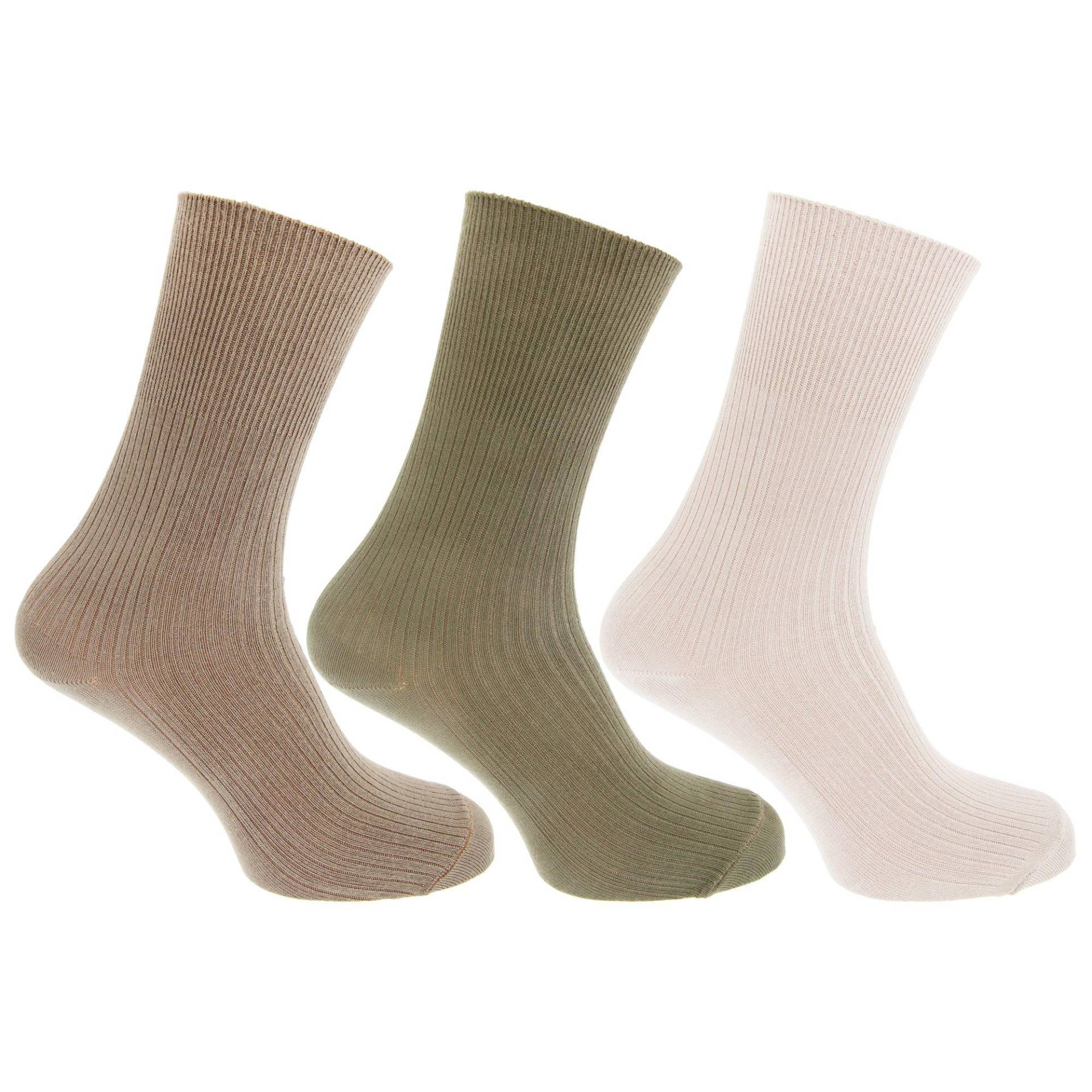 Socken Mit Bambusanteil, 3erpack Herren Multicolor 39-43 von Universal Textiles