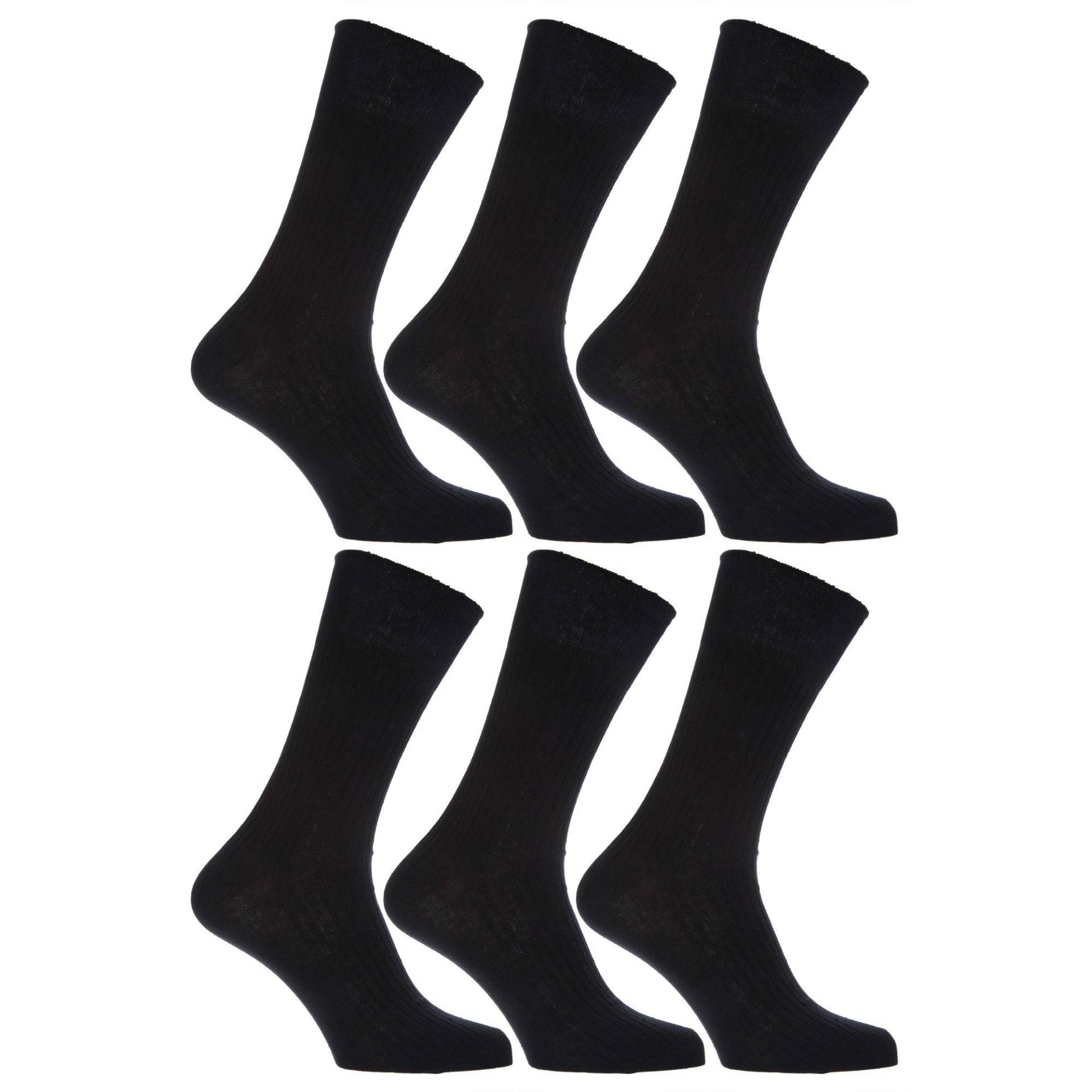 Socken, , 6erpack Herren Schwarz 39-43 von Universal Textiles