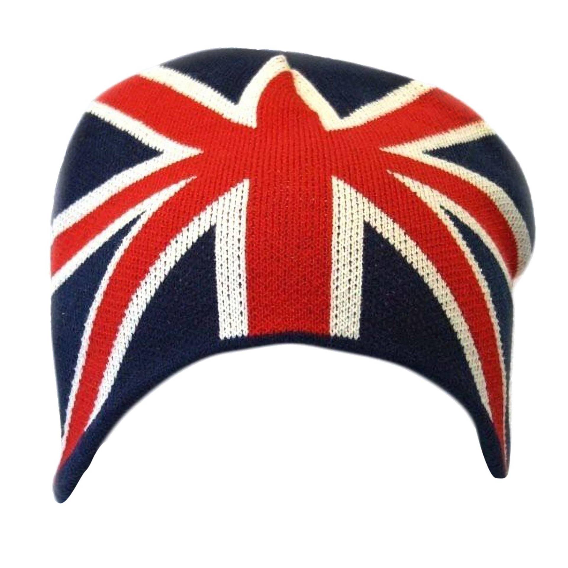 Großbritannien Union Jack-flaggen-winter-strickmütze Herren Marine ONE SIZE von Universal Textiles