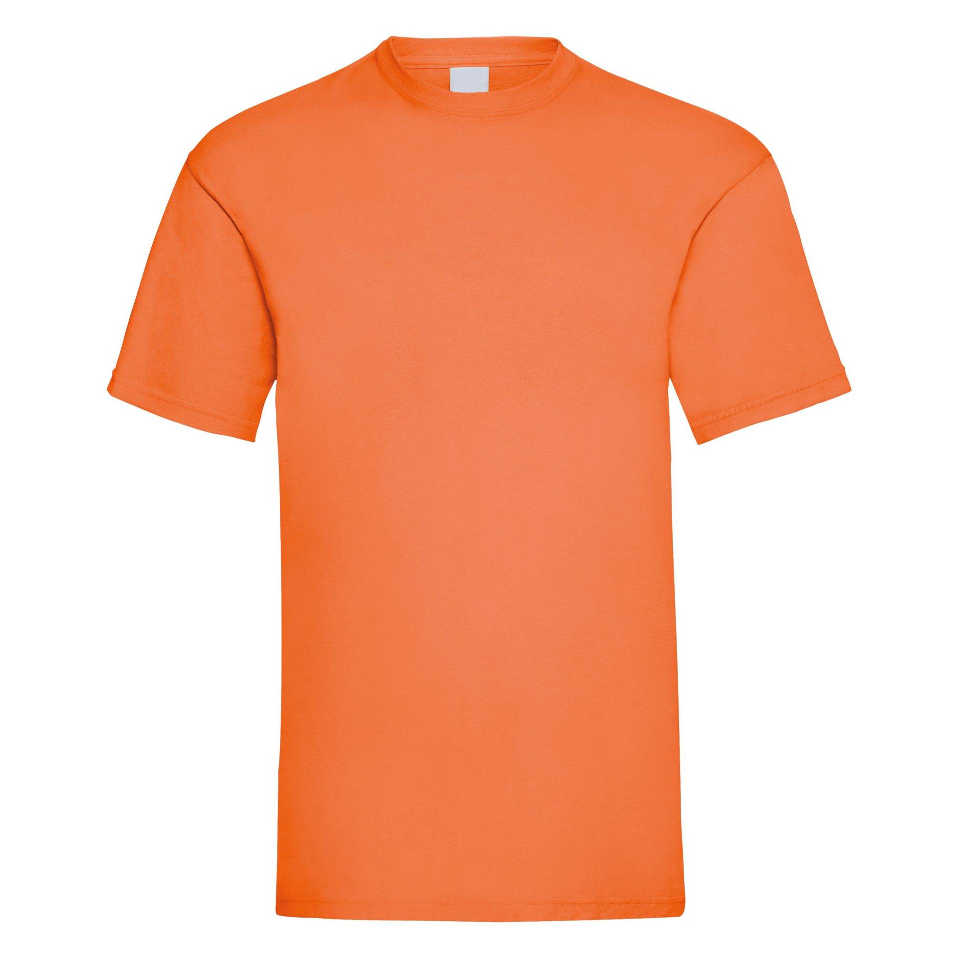 Value Kurzarm Freizeit Tshirt Herren Orange S von Universal Textiles