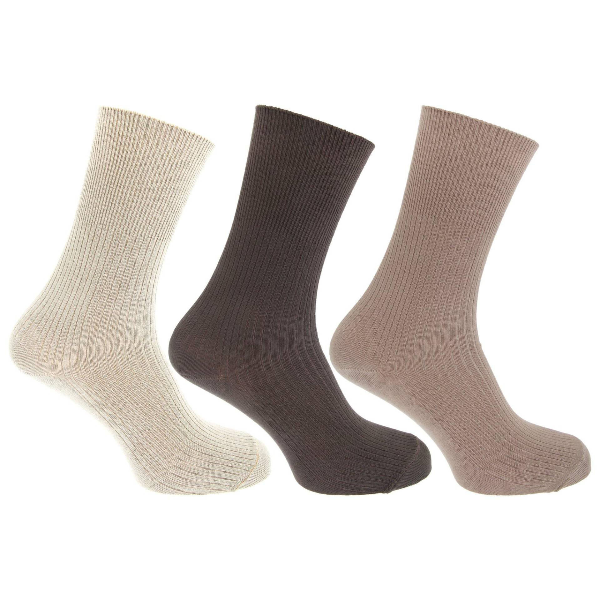 Socken Mit Bambusanteil, 3erpack Herren Multicolor 39-43 von Universal Textiles