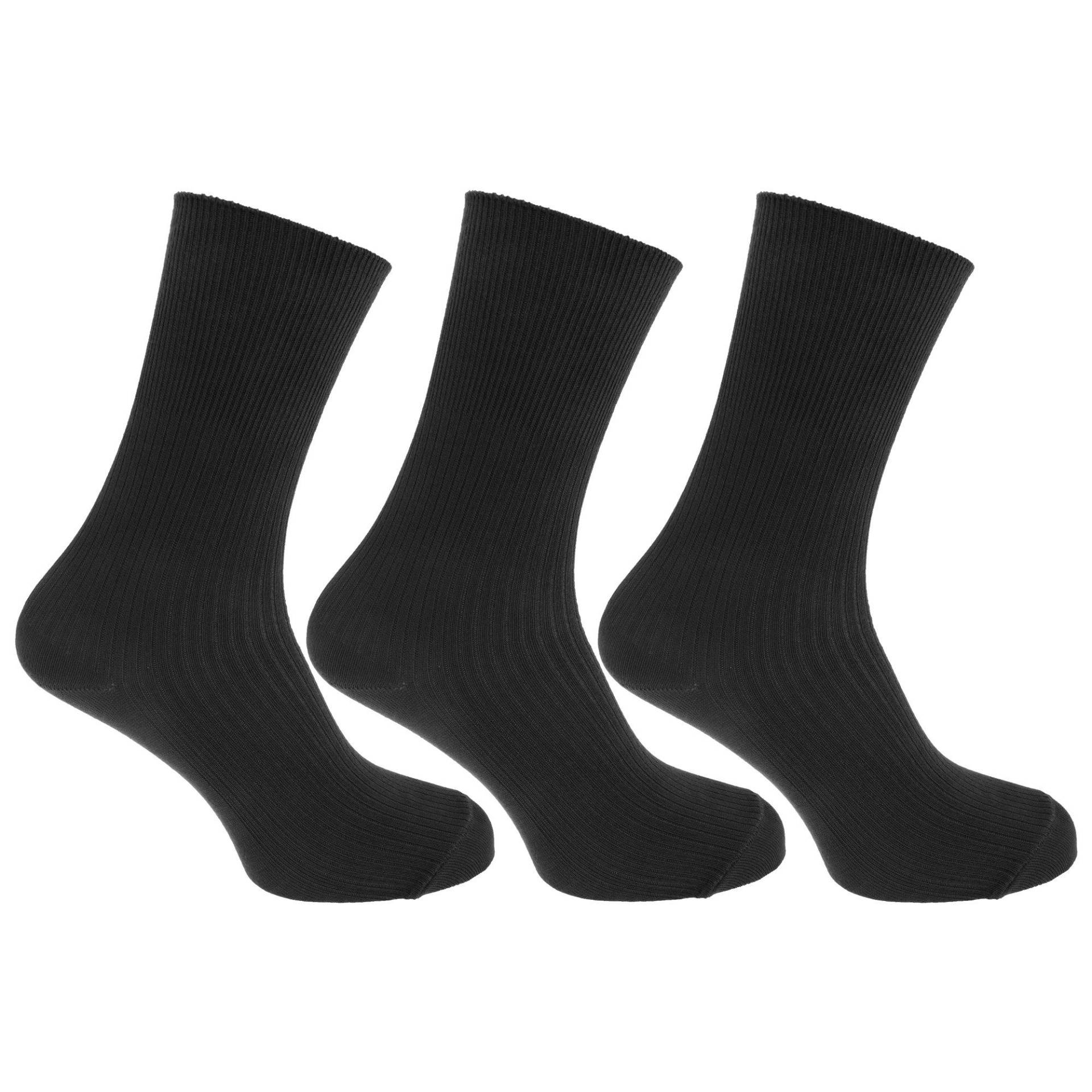 Socken Mit Bambusanteil, 3erpack Herren Schwarz 39-43 von Universal Textiles