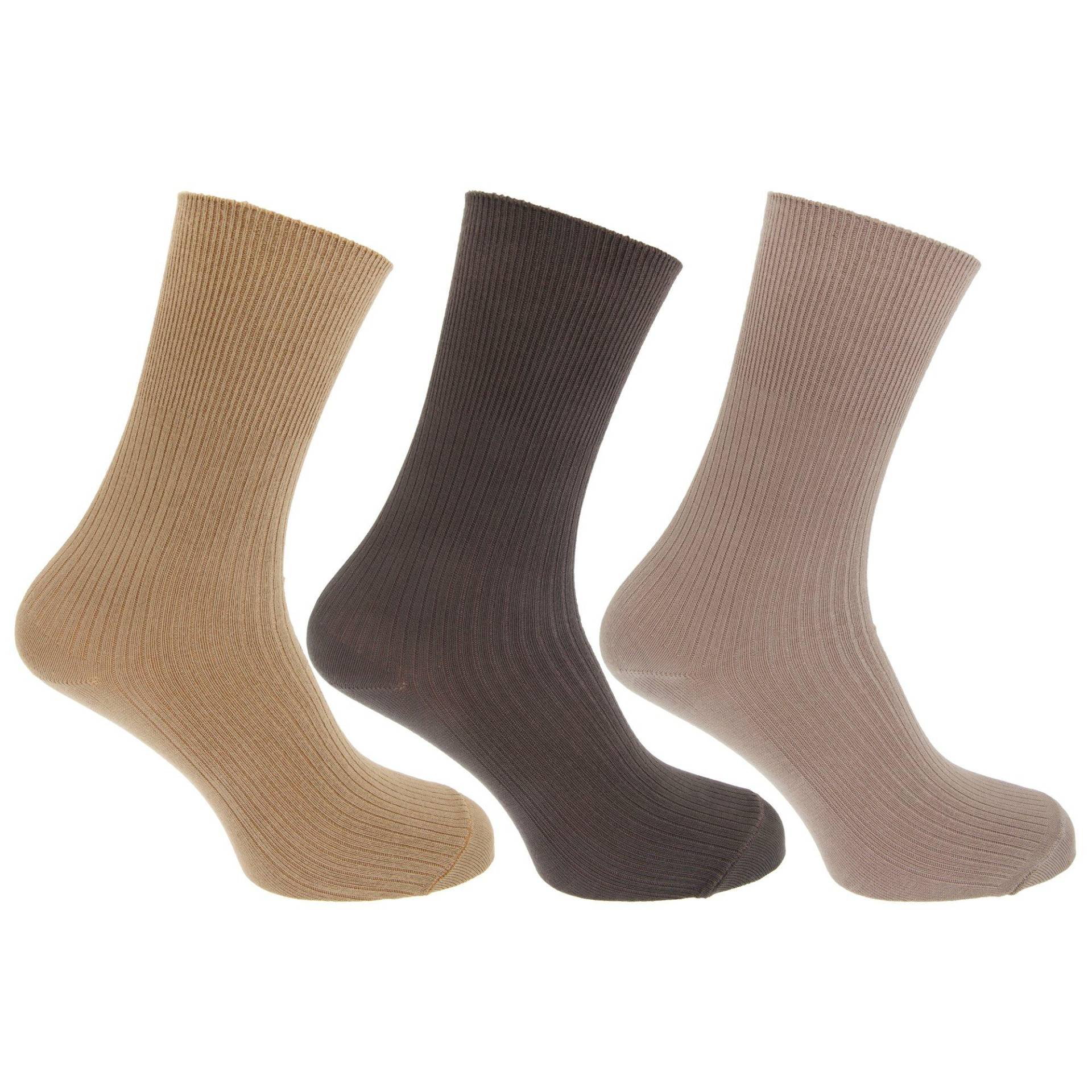 Socken Mit Bambusanteil, 3erpack Herren Multicolor 39-43 von Universal Textiles