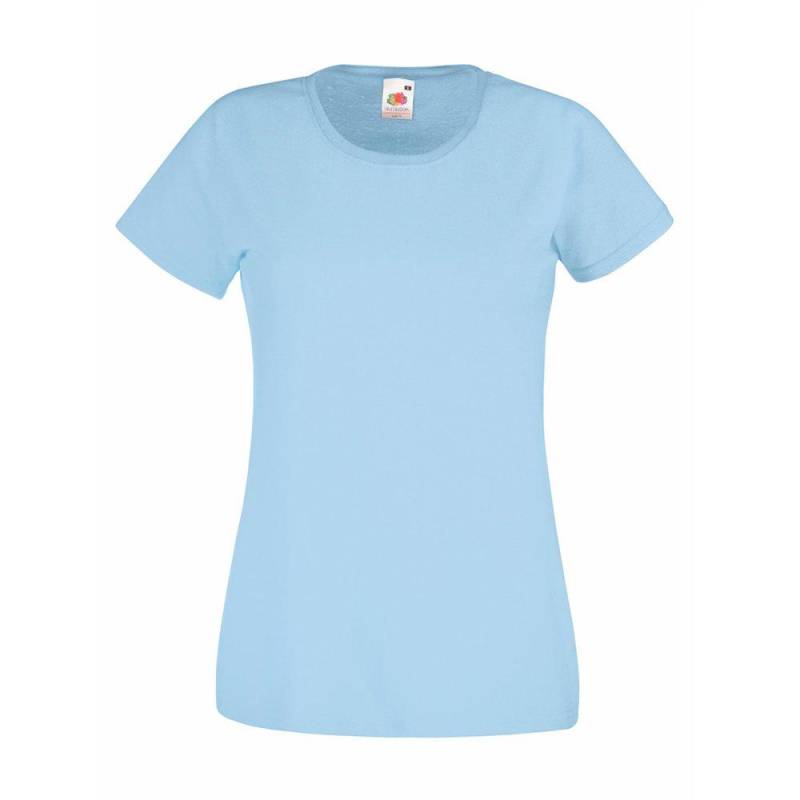 Kurzarm Tshirt Damen Hellblau XS von Universal Textiles