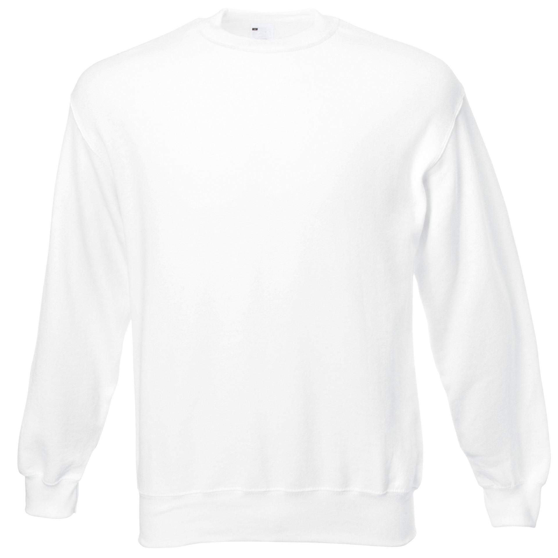 Männer Jersey Sweater Herren Weiss M von Universal Textiles