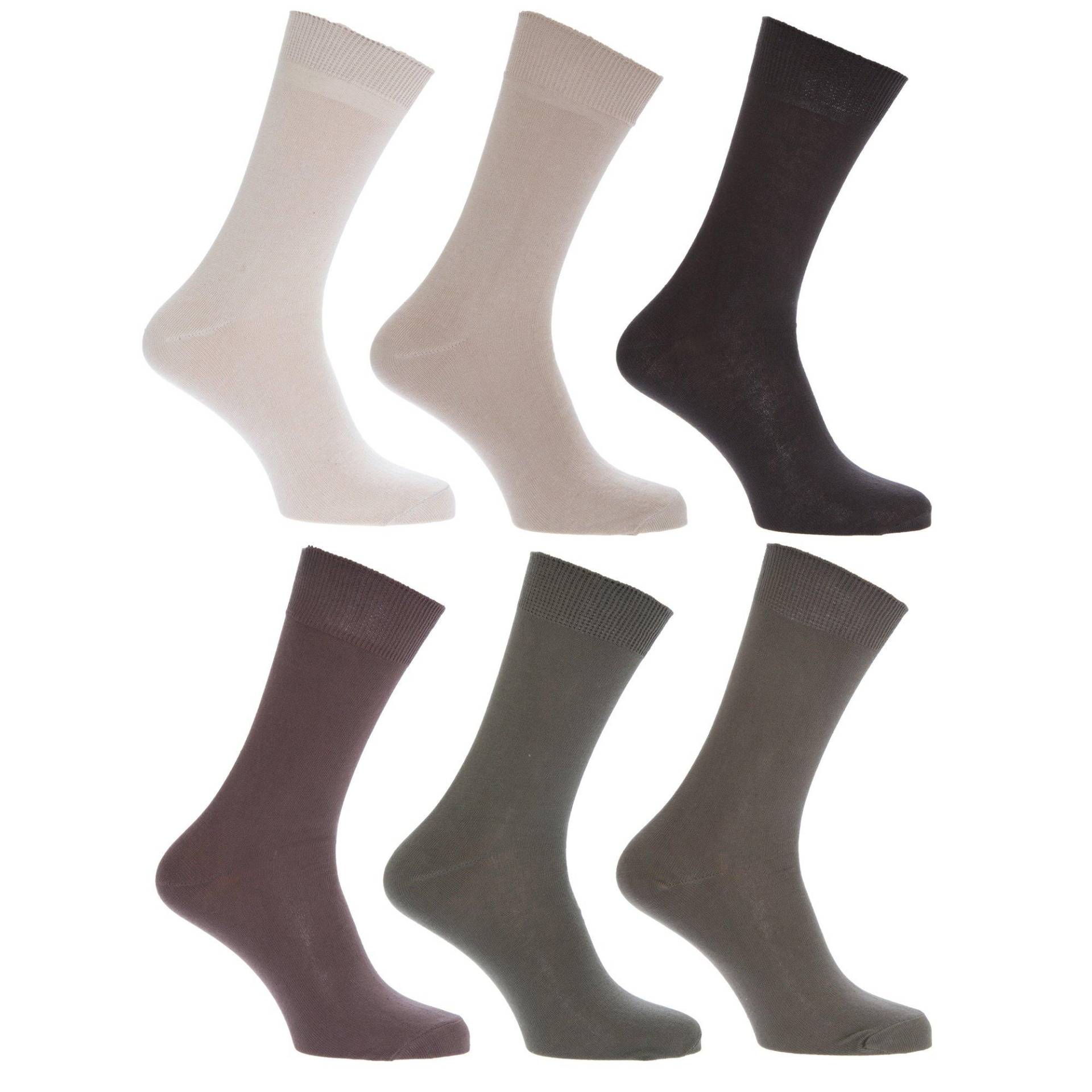 Socken (6erpack) Herren Braun 39-43 von Universal Textiles