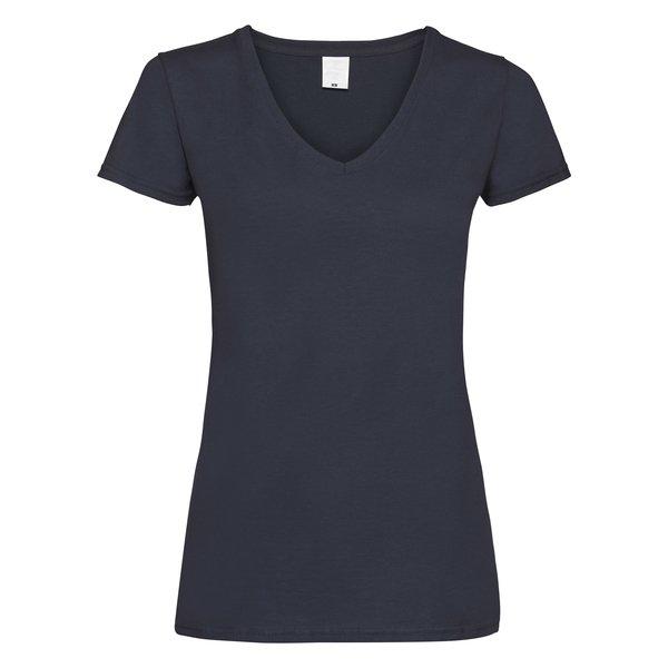 Value Fitted Vausschnitt Kurzarm Tshirt Damen Mitternachtsblau M von Universal Textiles
