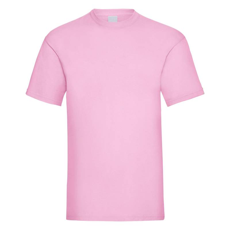 Value Kurzarm Freizeit Tshirt Herren Pink M von Universal Textiles