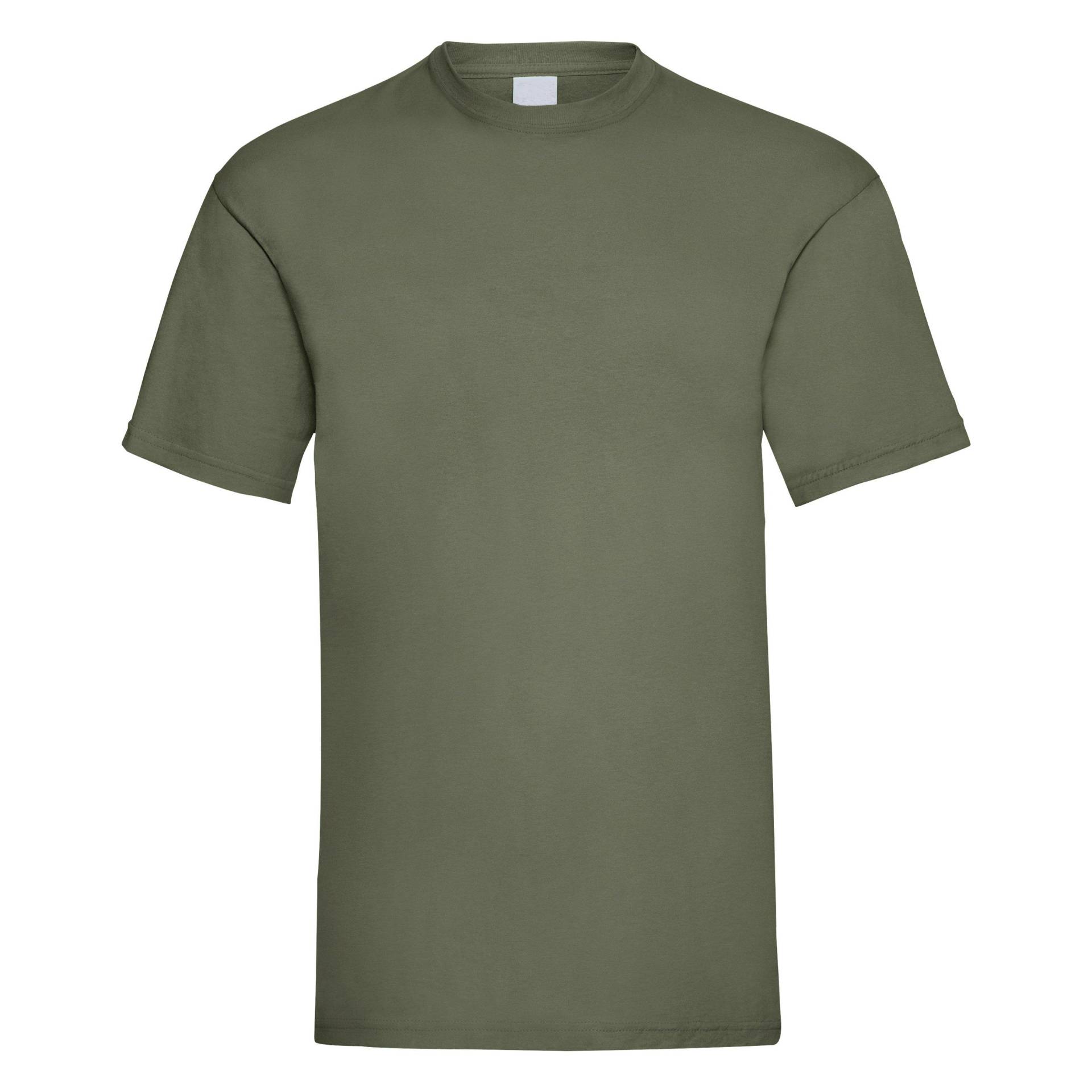 Value Kurzarm Freizeit Tshirt Herren Olivegrün XL von Universal Textiles