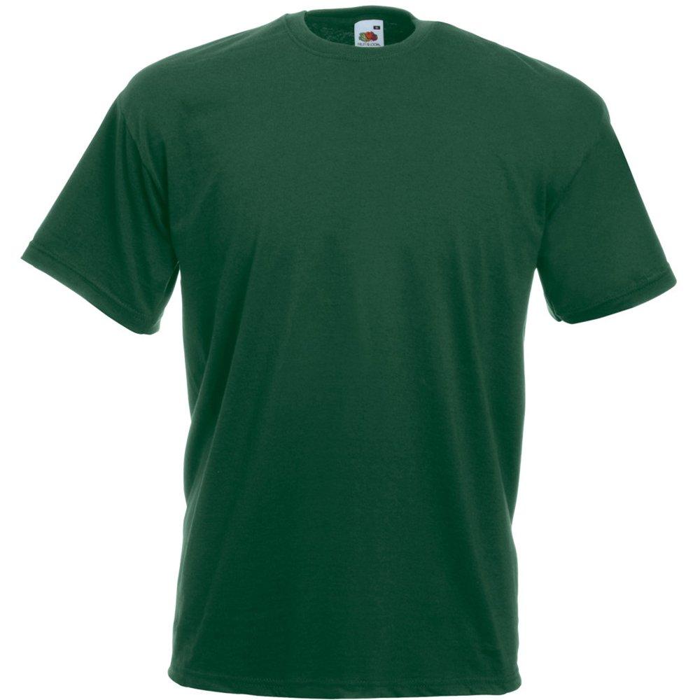 Value Kurzarm Freizeit Tshirt Herren Dunkelgrün XL von Universal Textiles