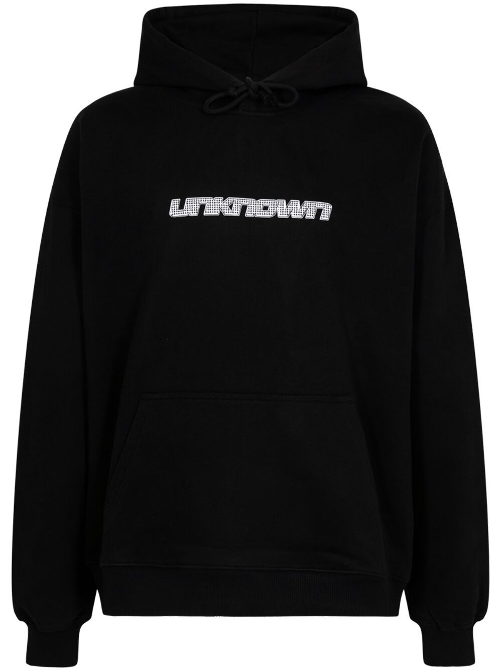 Unknown UK Iced Out dagger-motif cotton hoodie - Black von Unknown UK