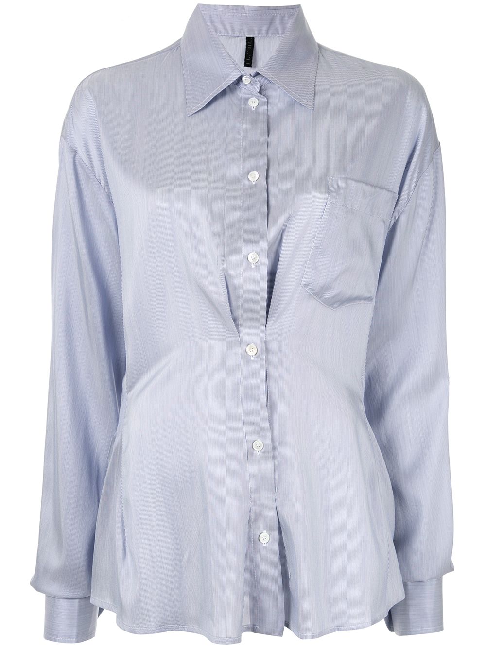 UNRAVEL PROJECT ruched detail shirt - Blue