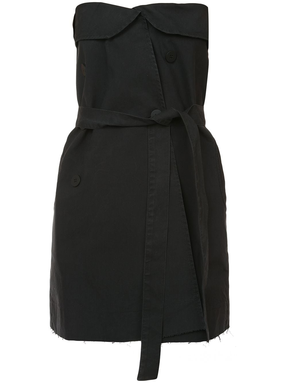 UNRAVEL PROJECT strapless belted mini dress - Black von UNRAVEL PROJECT