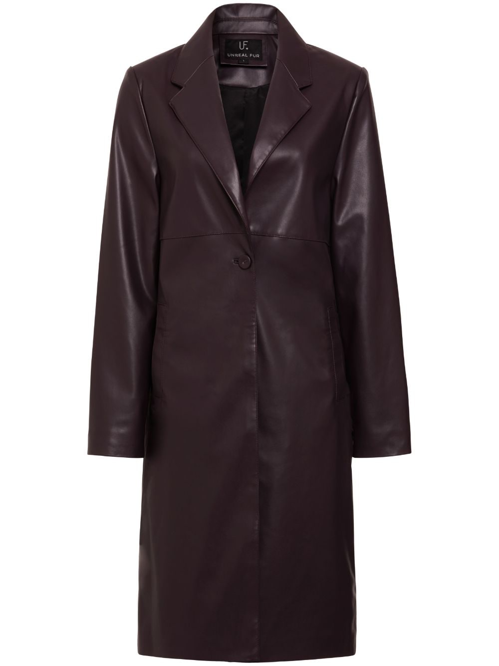 Unreal Fur Mack faux-leather tench coat - Purple von Unreal Fur