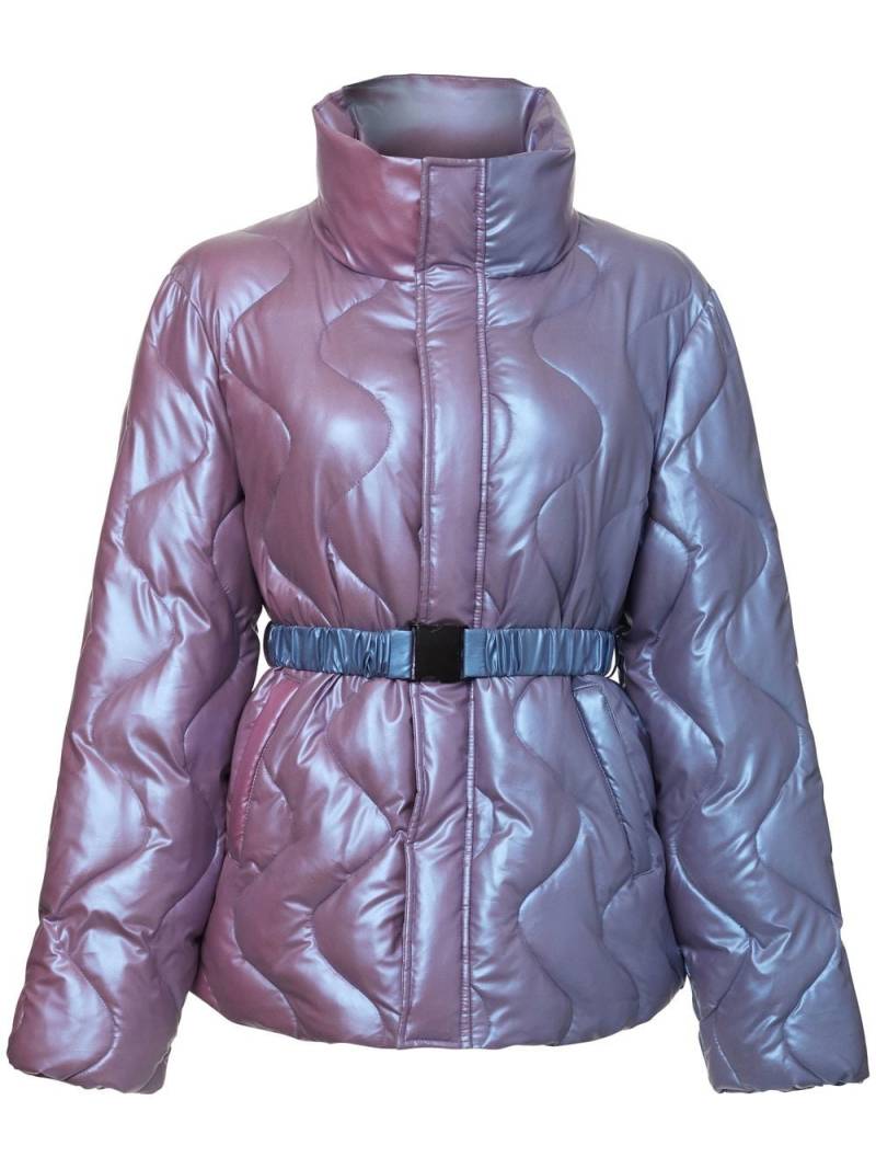 Unreal Fur Neon wave-quilted jacket - Blue von Unreal Fur
