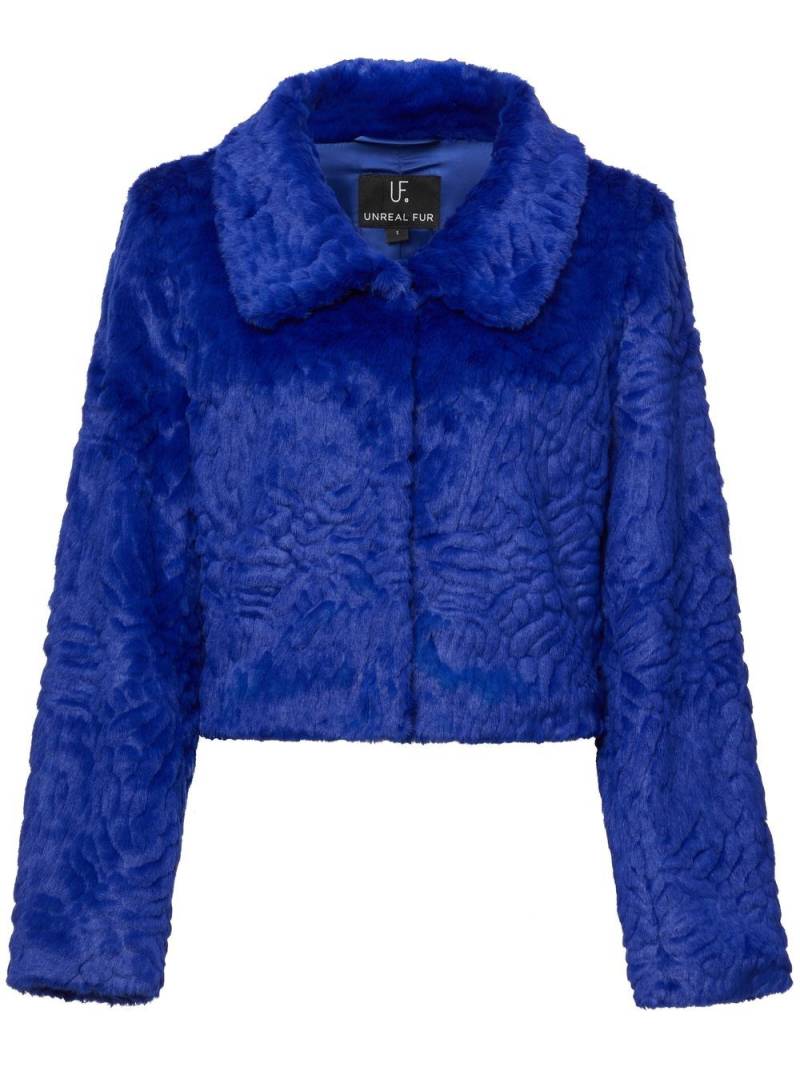 Unreal Fur Polaris cropped jacket - Blue von Unreal Fur