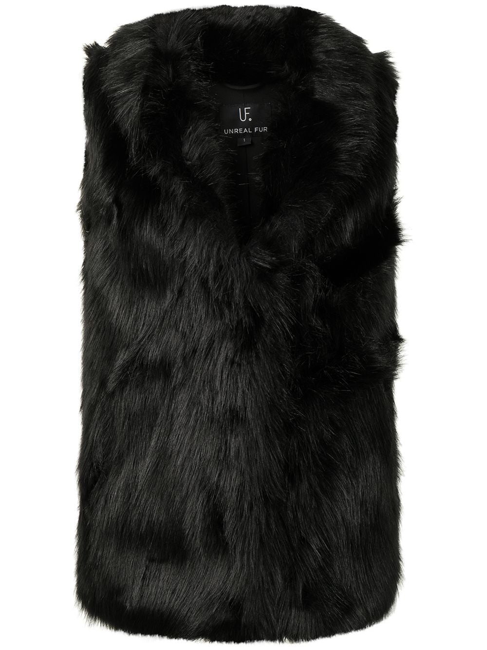 Unreal Fur Rose premium faux fur gilet - Black von Unreal Fur