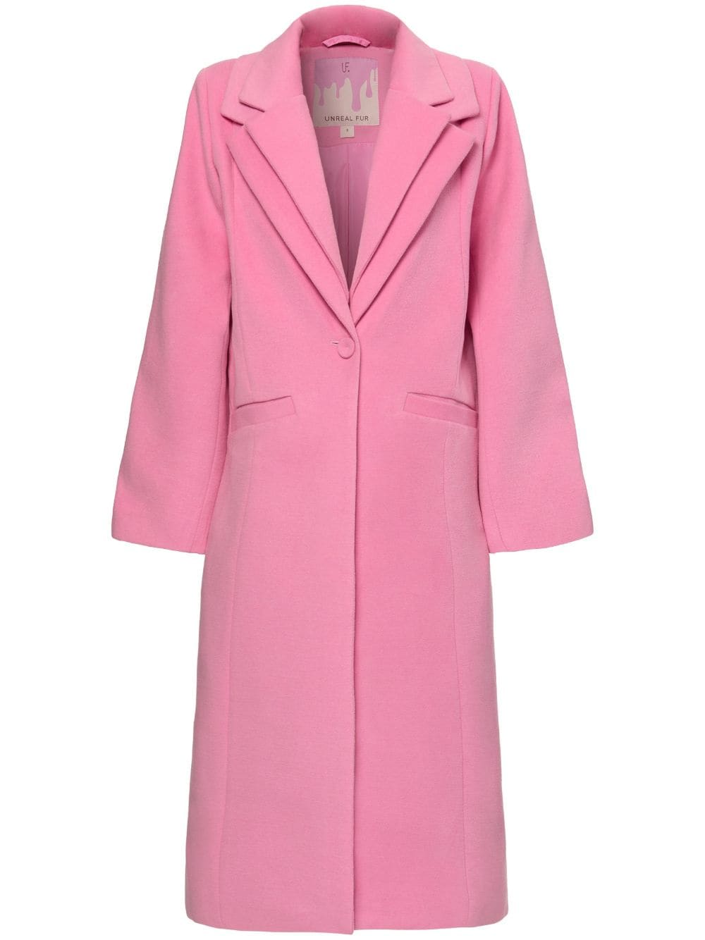 Unreal Fur Sardinia single-breasted coat - Pink von Unreal Fur